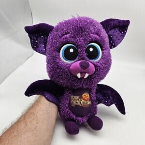 Dollywood Great Pumpkin LumiNights Purple Bat Plush Stuffed Animal Toy Halloween